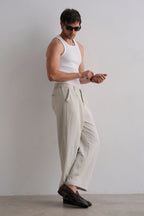 Ecru Relaxed Trouser