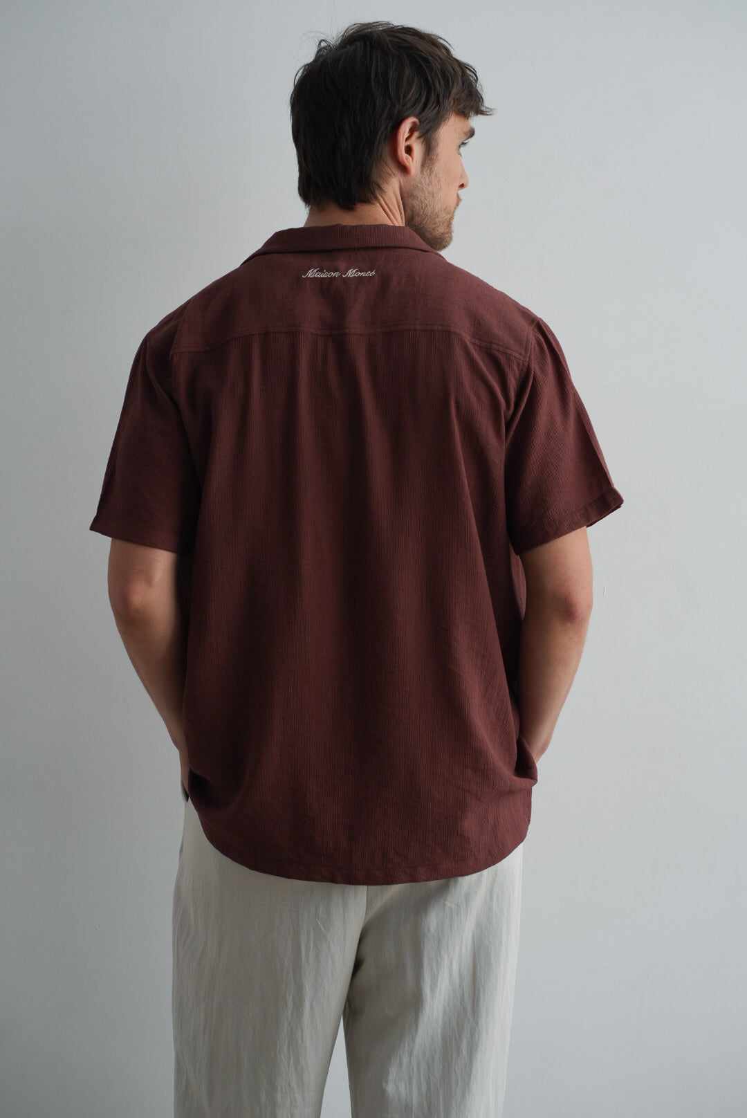 Burgundy Riviera Textured Shirt