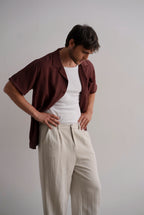 Burgundy Riviera Textured Shirt