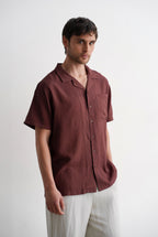 Burgundy Riviera Textured Shirt