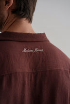 Burgundy Riviera Textured Shirt