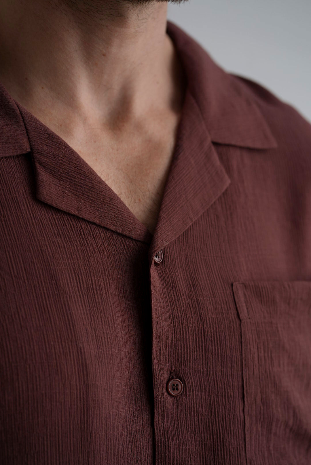Burgundy Riviera Textured Shirt