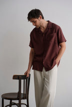Burgundy Riviera Textured Shirt