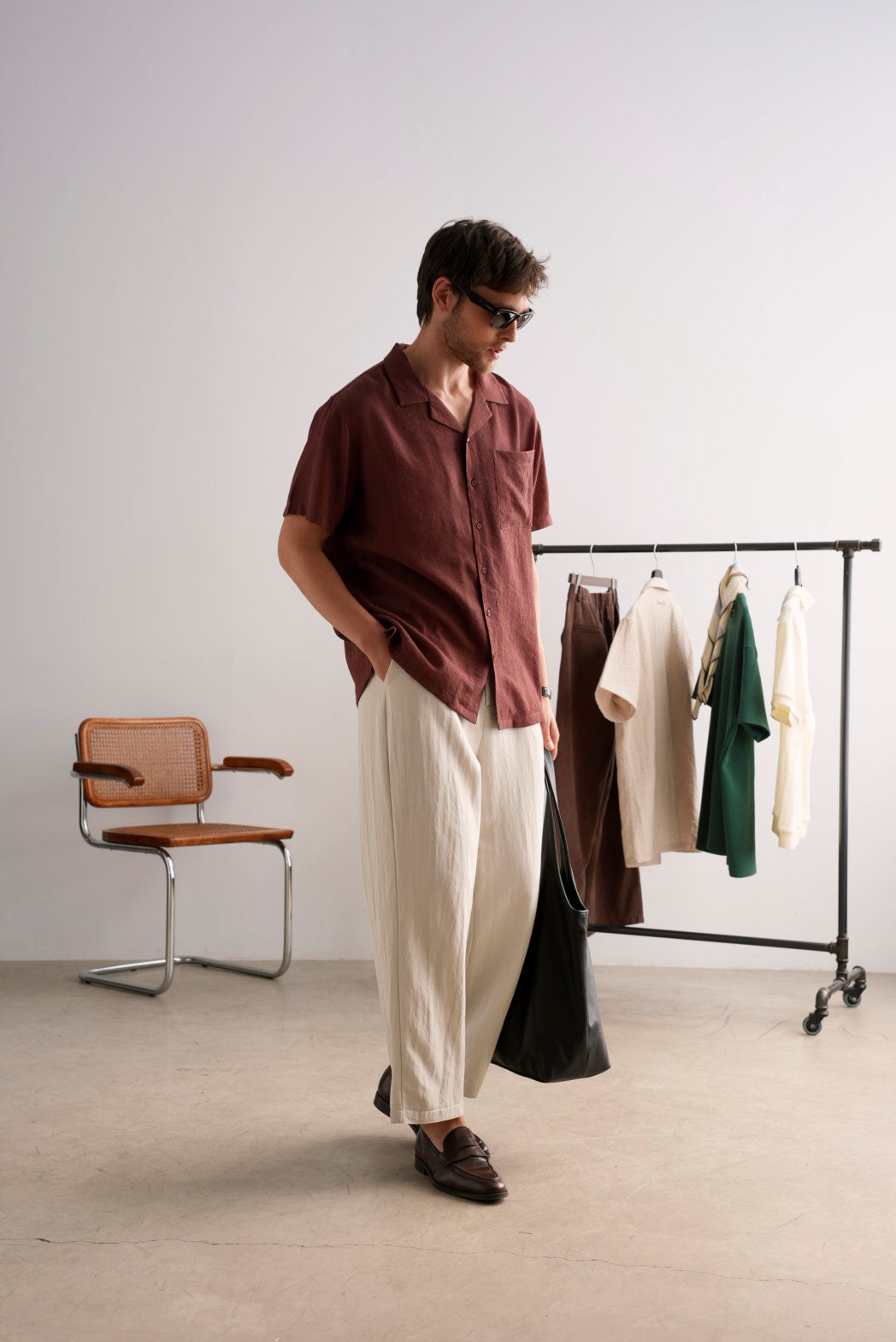 Burgundy Riviera Textured Shirt